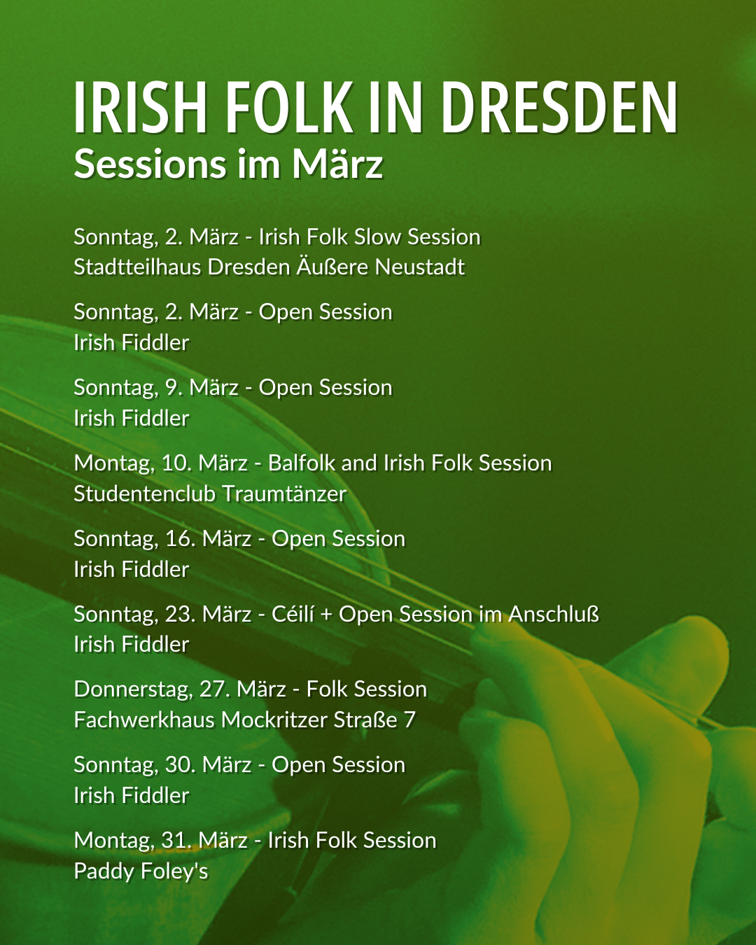 Irish Folk Sessions in Dresden