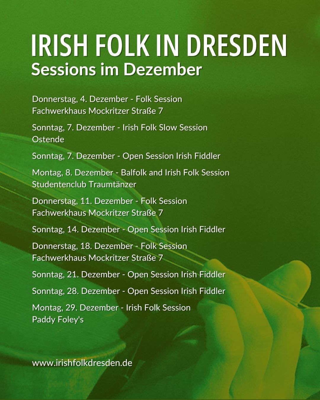 Irish Folk Sessions in Dresden