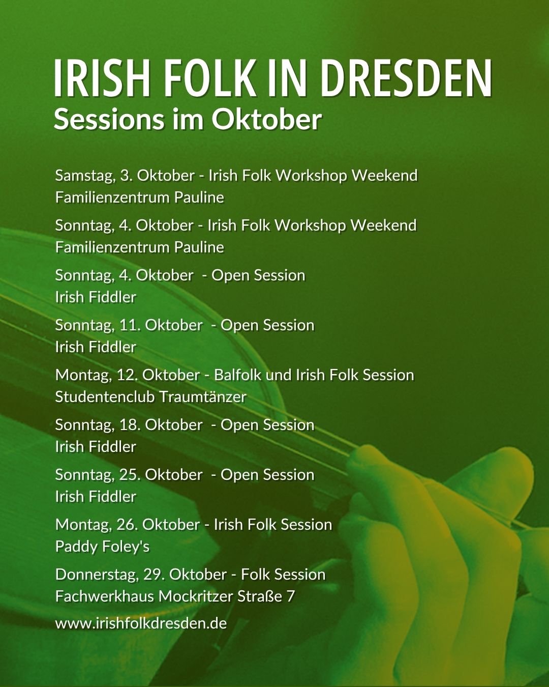 Irish Folk Sessions in Dresden